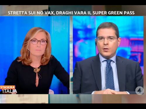 Super green pass ingiusto e illiberale per i no-vax. Daniele Capezzone denuncia a Stasera Italia: tornerà il clima di terrore