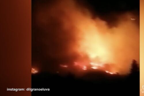 Inferno di fuoco vicino Pisa. Centinaia di evacuati. Il sindaco di Calci: "È doloso"