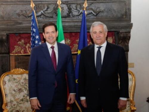 Telefonata Tajani-Rubio: "Lavoriamo insieme per il ritorno degli ostaggi da Gaza"
