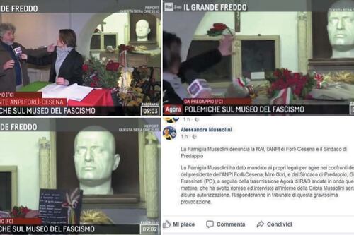 Show della Rai sulla tomba del Duce. L'ira della Mussolini: la pagheranno