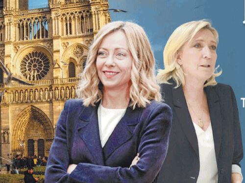 Ue, il futuro passa per Meloni e Le Pen: Notre Dames de Paris