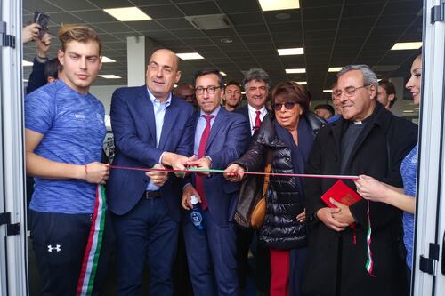 Taglio del nastro per la palestra della legalità