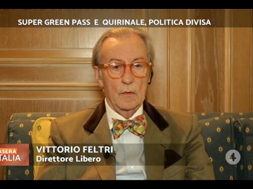 Vittorio Feltri stende Giuseppe Conte a Stasera Italia: personaggio politico finito. La sentenza sui no-vax