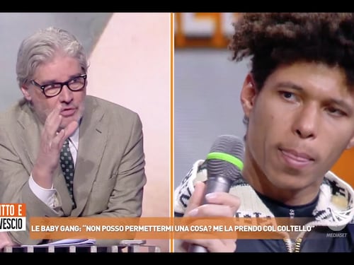 Dritto e rovescio, Del Debbio strapazza il maranza: “I rapinatori sono tutti benestanti”