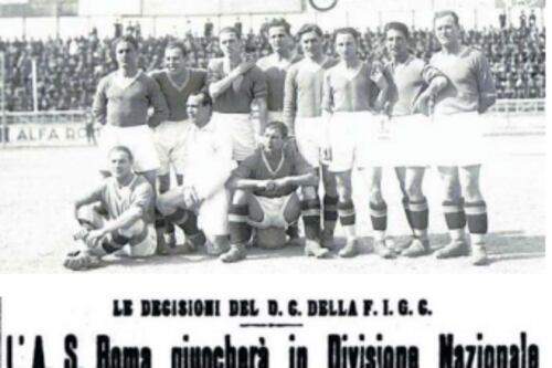 Altre conferme: la Roma nacque in Serie B