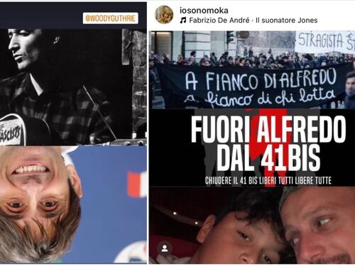 Donzelli a testa in giù, la vergogna social del cantante filo-anarchico