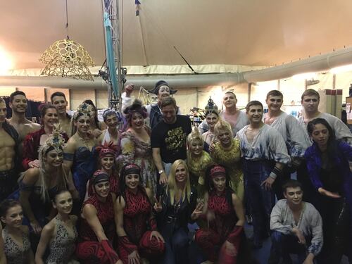 Francesco Totti in pista al Cirque du Soleil