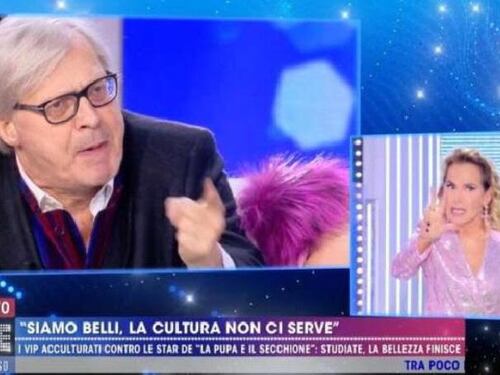 Live Non è la d'Urso, Vittorio Sgarbi punito dopo la lite: la scelta di Mediaset