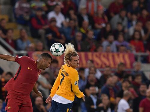 Champions, un punto benedetto per la Roma contro l'Atletico Madrid