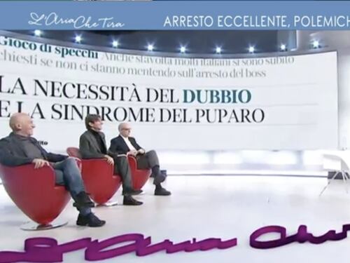 L'aria che tira, Messina Denaro "frizzante e palestrato" e Donzelli sbotta: operazione simpatia