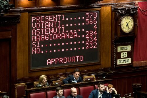 Manovra invotabile. Approvata