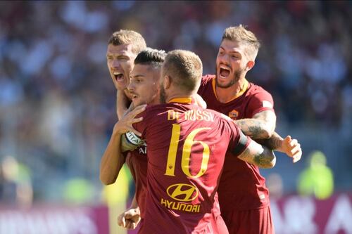 Roma-Lazio 3-1: tacco-gol di Pellegrini. Pari di Immobile, poi Kolarov e Fazio