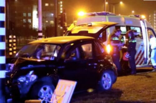 Pauroso incidente d'auto per Aguero