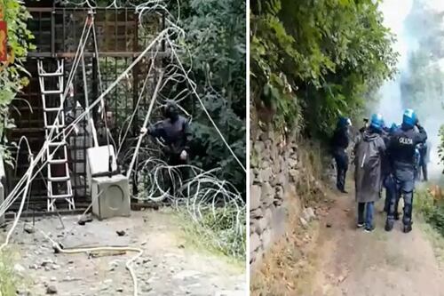 Ecco i No Tav che irrompono nel cantiere
