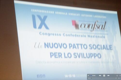La Confsal promuove un nuovo patto per il lavoro