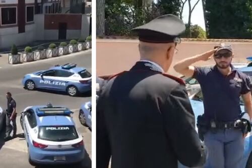 Volanti a sirene spiegate, la solidarietà della polizia