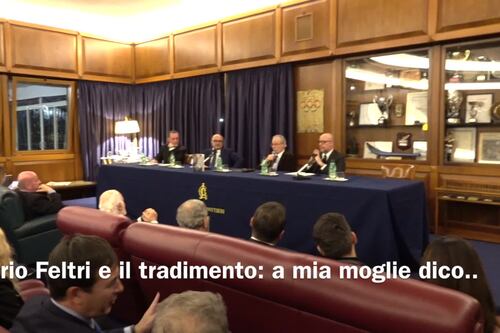 Feltri e il tradimento: a mia moglie dico...