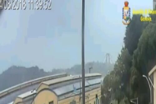 Il ponte Morandi viene giù. Ecco il nuovo video della Finanza